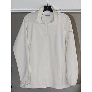 Columbia - sz XL - Women's 1/4-Zip Fleece Pullover in Ivory - Excellent NEW